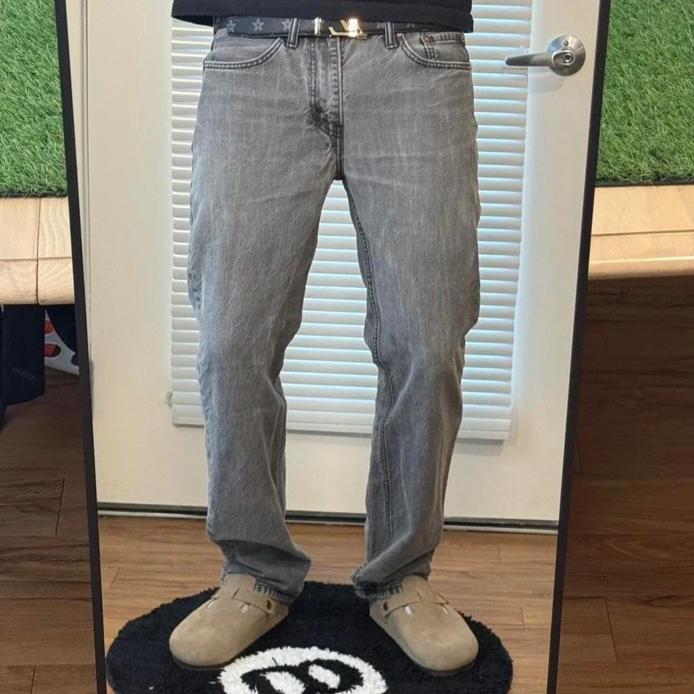 Levi's 514 (slim) straight fit gray jeans 32x32
